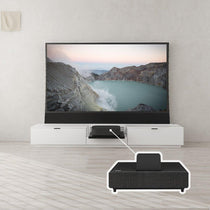 VIVIDSTORM Bundle-Projector&Screen&Motorised Laser TV Cabinet Berlin - Epson Edition - VIVIDSTORM