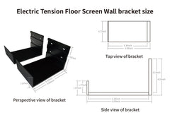 VIVIDSTORM Wall Brackets For Floor Rising Screen（Including 2 Bracket) - VIVIDSTORM