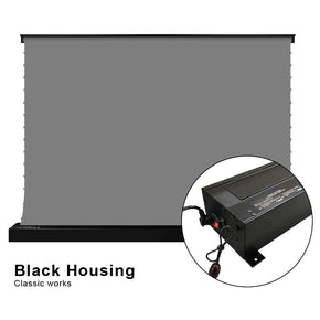 VIVIDSTORM S 3D ALR Motorized Tension Floor Rising 3D Obsidian Long Throw ALR(high gain) Projector screen - VIVIDSTORM