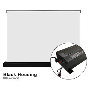 VIVIDSTORM S White Cinema Motorized Tension Floor Rising Projector screen - VIVIDSTORM