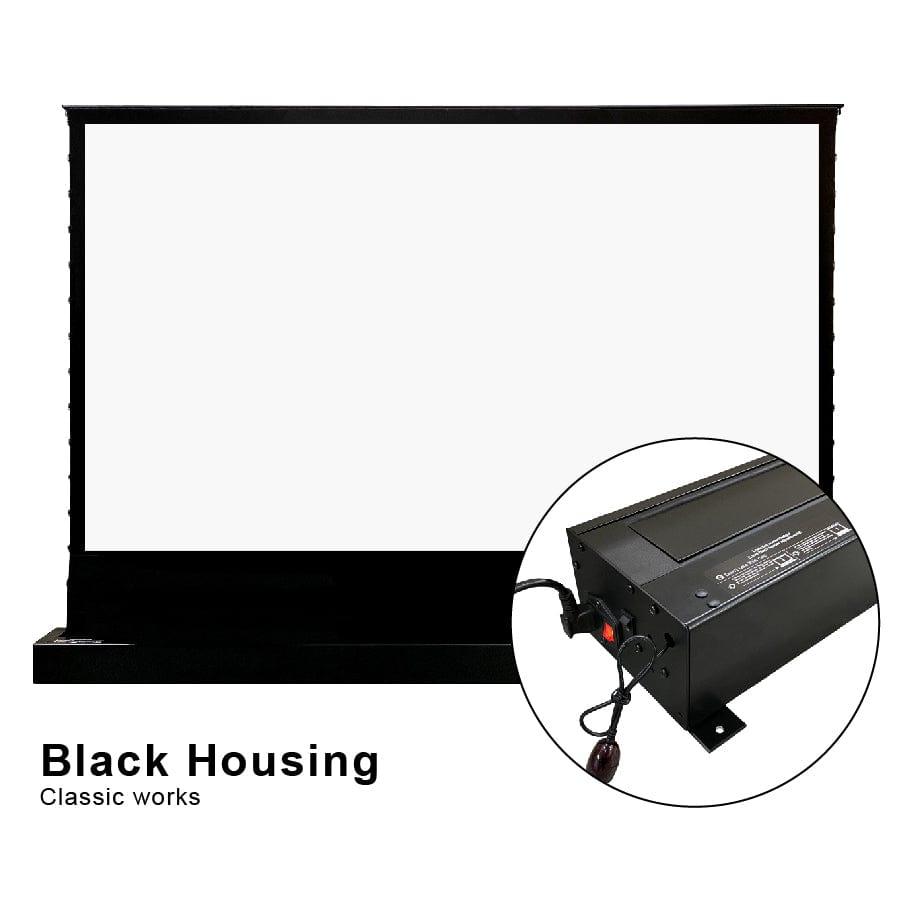 VIVID STORM SINCE 2004 Projection screen 72inch / Black / Normal Black Border Design S White Cinema Electric Tension Floor Screen【 With White Cinema Material】【For Normal Projector】
