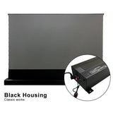 VIVID STORM SINCE 2004 Projection screen 72inch / Black S PRO Electric Tension Floor Screen Ultra Short Throw Ambient Light Rejecting For 【UST Laser Projector】