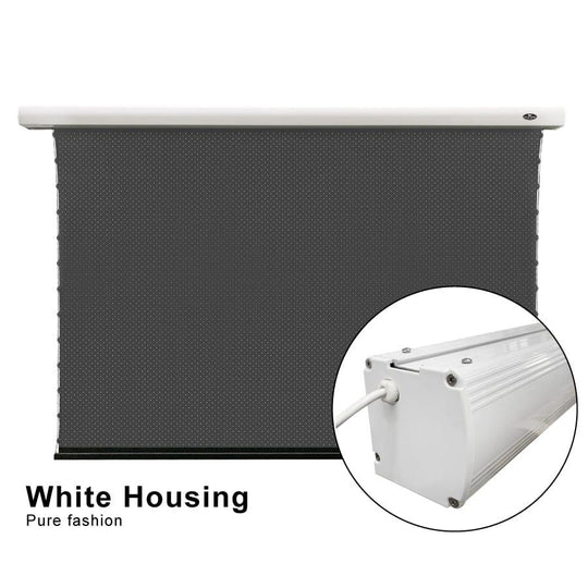 VIVIDSTORM ALR P Slimline Motorized Tension Obsidian Long Throw ALR Perforated Projector screen - VIVIDSTORM