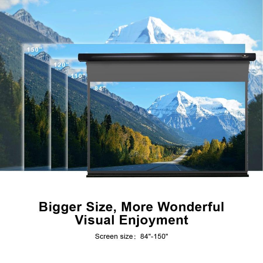 VIVID STORM SINCE 2004 Projection screen ALR-3D Slimline Tension Screen With 3D Obsidian Long Throw Ambient Light Rejecting【For Normal Projector】