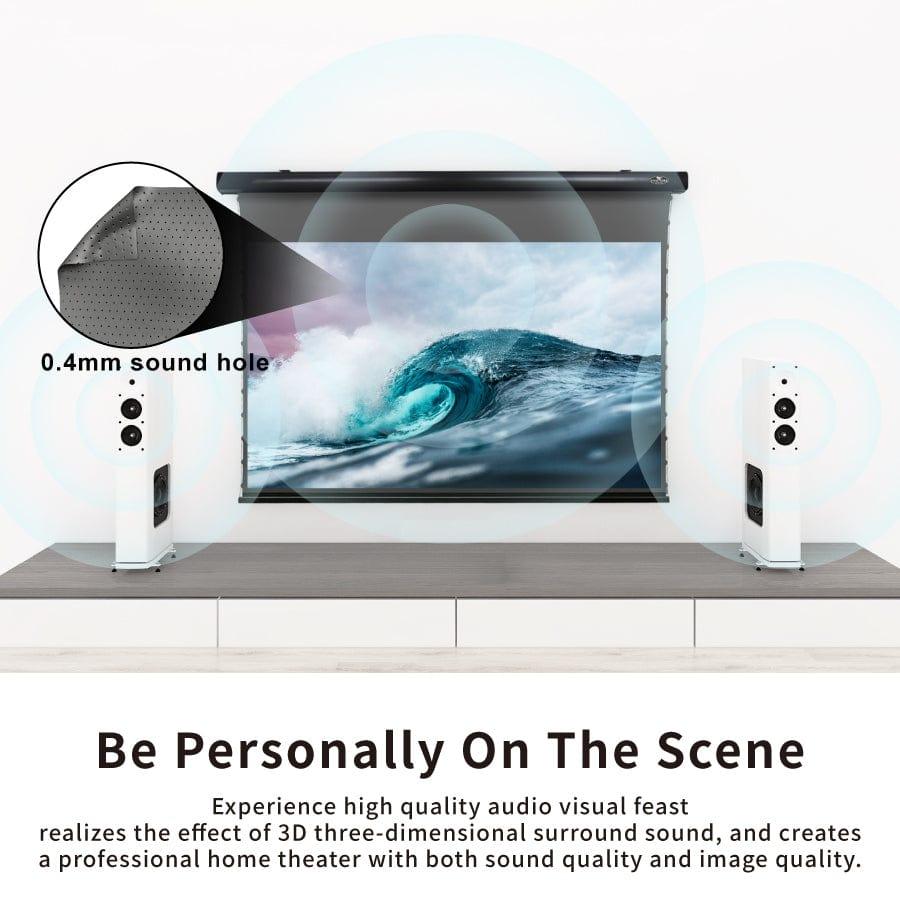 VIVID STORM SINCE 2004 Projection screen ALR P Slimline Tension Screen With Obsidian Long Throw Ambient Light Rejecting【For Normal Projector】（Sound Perforated Acoustic Transparent）