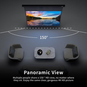 VIVIDSTORM ALR P Slimline Motorized Tension Obsidian Long Throw ALR Perforated Projector screen - VIVIDSTORM