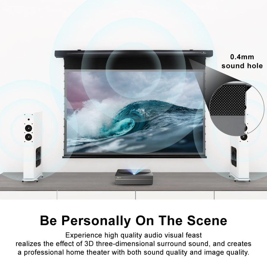 VIVID STORM SINCE 2004 Projection screen PRO P Slimline Tension Screen With Ultra short Throw Ambient Light Rejecting 【For UST ALR Laser Projector】（ Sound Perforated Acoustic Transparent ）