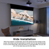 VIVID STORM SINCE 2004 Projection screen PRO PA Slimline Tension Screen With Ultra Short Throw Ambient Light Rejecting【For UST ALR Laser Projector Ceiling Mount Suspended】（ Sound Perforated Acoustic Transparent ）