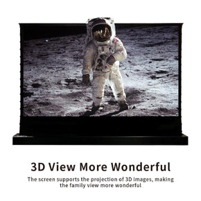 VIVIDSTORM Pearl White Cinema Plus Motorized Tension Floor Rising Projector screen - VIVIDSTORM