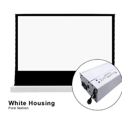 VIVIDSTORM Pearl White Cinema Plus Motorized Tension Floor Rising Projector screen - VIVIDSTORM