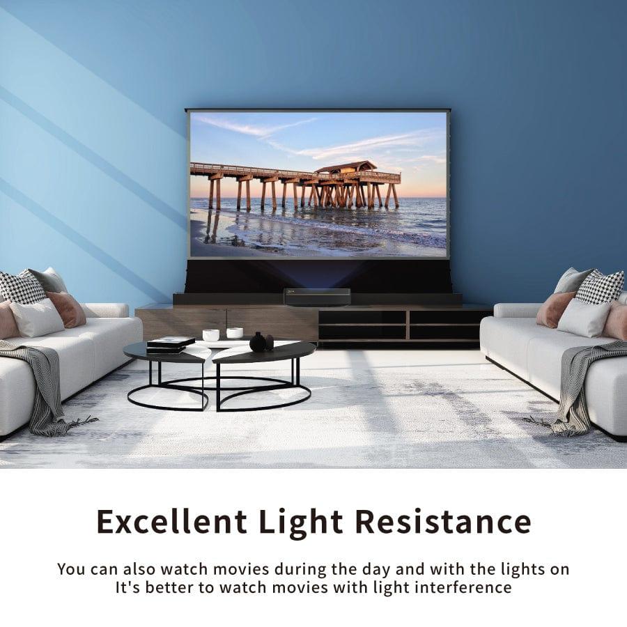 VIVID STORM SINCE 2004 Projection screen S PRO Electric Tension Floor Screen Ultra Short Throw Ambient Light Rejecting For 【UST Laser Projector】