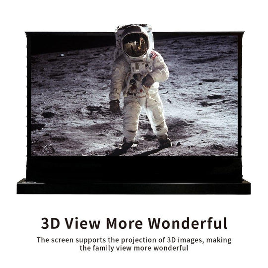 VIVIDSTORM S White Cinema Motorized Tension Floor Rising Projector screen - VIVIDSTORM