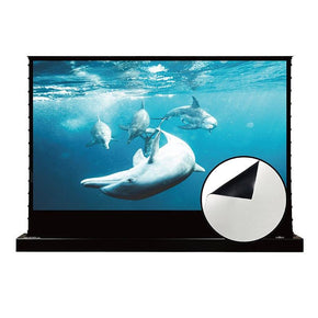 VIVIDSTORM S White Cinema Motorized Tension Floor Rising Projector screen - VIVIDSTORM