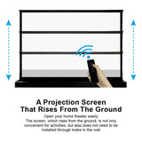 VIVID STORM SINCE 2004 Projection screen S White Cinema P Electric Tension Floor Screen【 With White Cinema Material】【For Normal Projector】（Sound Perforated Acoustic Transparent）