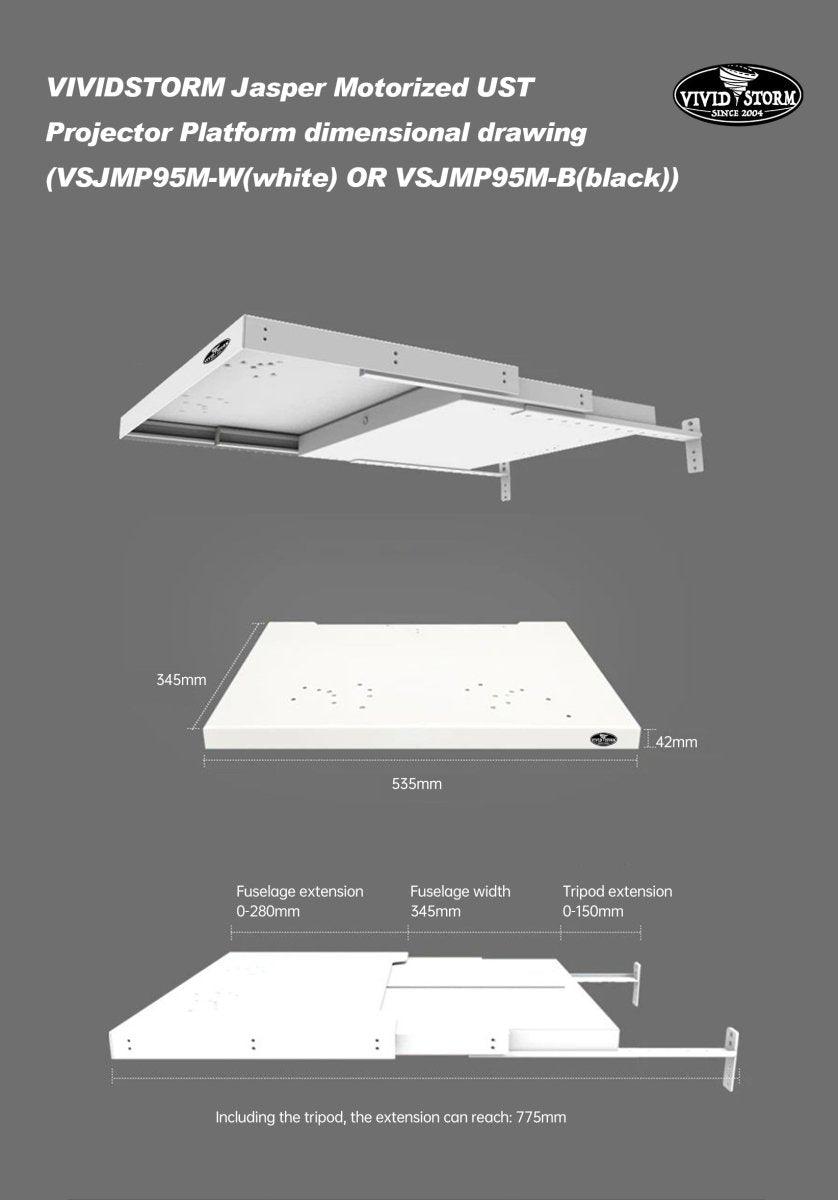 Vividstorm Jasper Motorised UST projector Platform - VIVIDSTORM